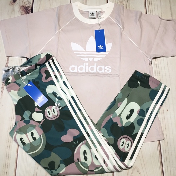 New adidas originals outfit leggings T-shirt set M - Picture 3 of 5